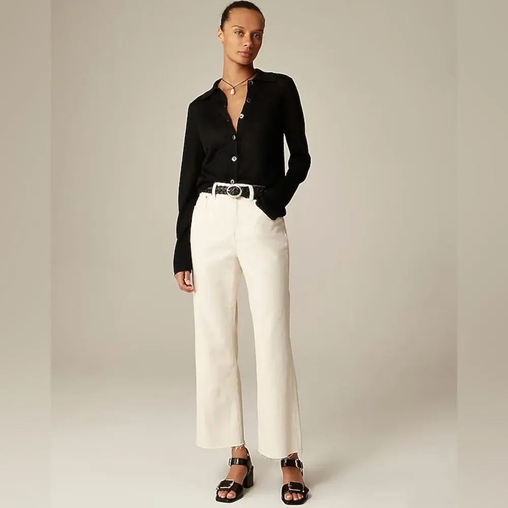 NWT J CREW Tall mid-rise relaxed kickout jean in Exru size 30 TALL